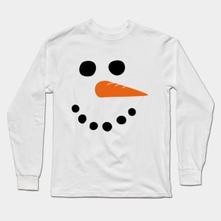 snowman face Long Sleeve T-Shirt